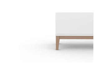 Lowboard Pelle Vit/Wotan ek - Vit/Wotan ek - Möbler - TV- & Mediamöbler - TV bänk & mediabänk