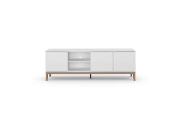 Lowboard Pelle Vit/Wotan ek - Vit/Wotan ek - Möbler - TV- & Mediamöbler - TV bänk & mediabänk