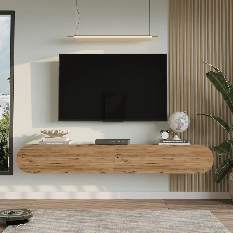 Lumina TV-bänk 180x29,5x31,6 cm - Atlantic pine - Möbler - TV- & Mediamöbler - TV bänk & mediabänk