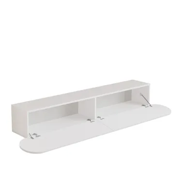 Lumina TV-bänk 180x29,5x31,6 cm - Vit - Möbler - TV- & Mediamöbler - TV bänk & mediabänk