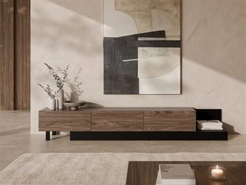 Lungö Tv-bänk 320 cm - brun och svart - Möbler - TV- & Mediamöbler - TV bänk & mediabänk