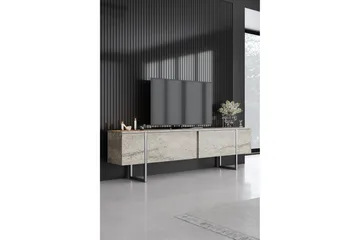 Luxe Tv-bänk 180 cm - Beige/Silver - Möbler - TV- & Mediamöbler - TV bänk & mediabänk
