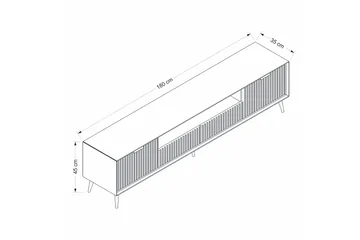 Luxe Tv-bänk 180 cm - Sandsten - Möbler - TV- & Mediamöbler - TV bänk & mediabänk