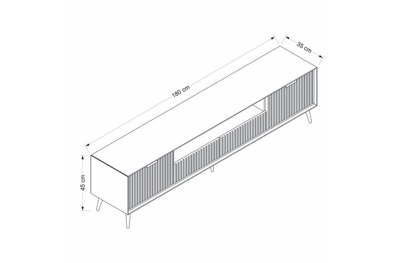 Luxe Tv-bänk 180 cm - Sandsten - Möbler - TV- & Mediamöbler - TV bänk & mediabänk