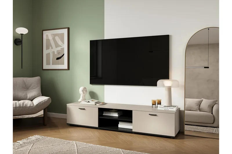 Lyrosen Tv-bänk 180 cm - Beige - Möbler - TV- & Mediamöbler - TV bänk & mediabänk