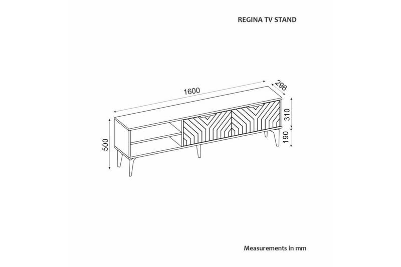 Lyven Tv-bänk 160 cm - Brun - Möbler - TV- & Mediamöbler - TV bänk & mediabänk