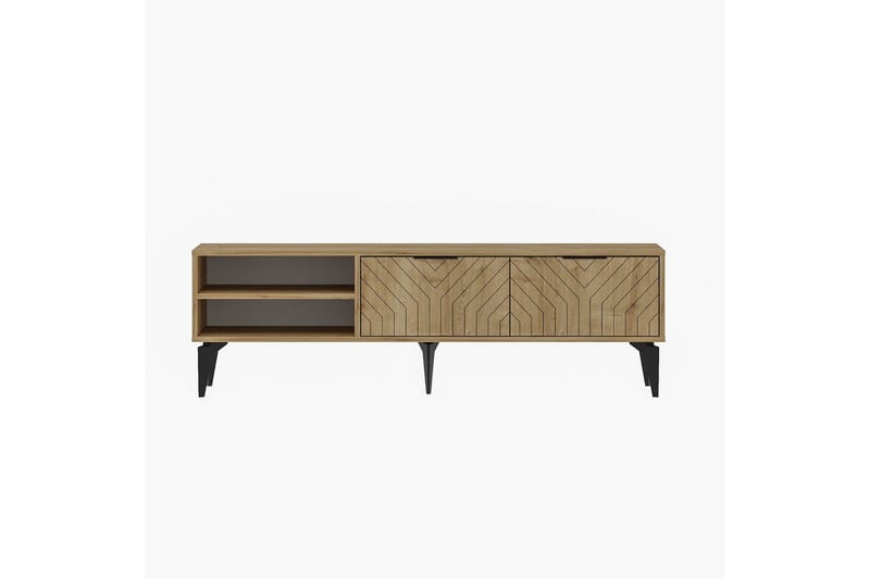 Lyven Tv-bänk 160 cm - Brun - Möbler - TV- & Mediamöbler - TV bänk & mediabänk