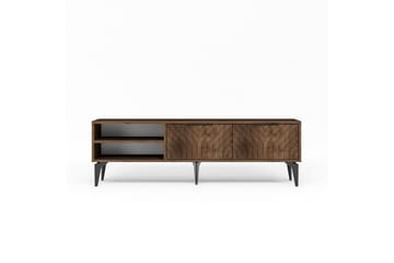 Lyven Tv-bänk 160 cm - Brun/Mörkfärgat trä - Möbler - TV- & Mediamöbler - TV bänk & mediabänk