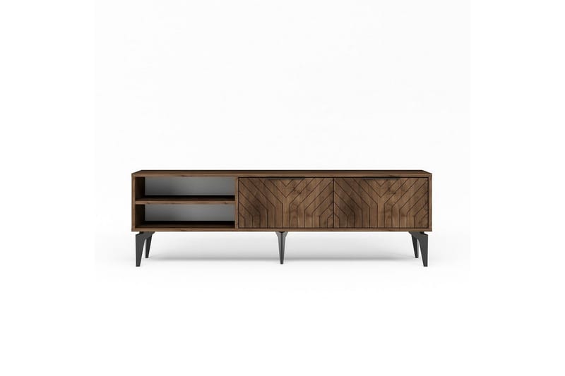 Lyven Tv-bänk 160 cm - Brun/Mörkfärgat trä - Möbler - TV- & Mediamöbler - TV bänk & mediabänk