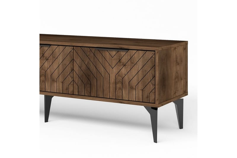 Lyven Tv-bänk 160 cm - Brun/Mörkfärgat trä - Möbler - TV- & Mediamöbler - TV bänk & mediabänk