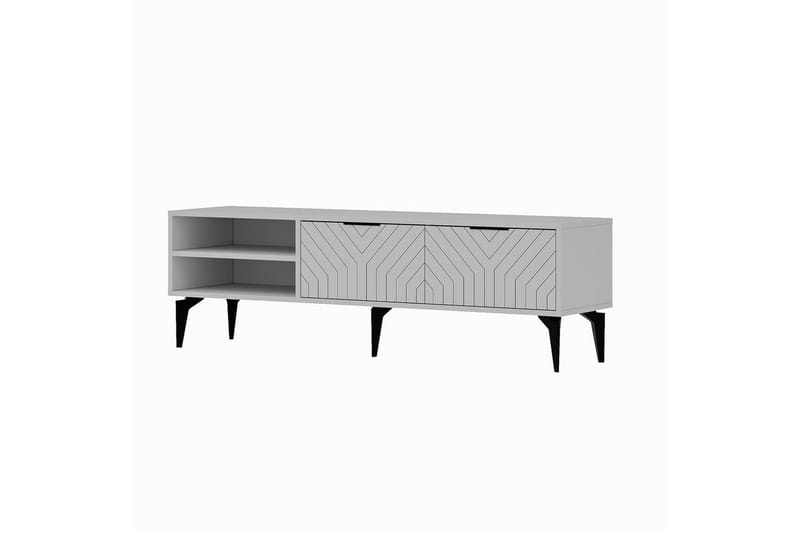 Lyven Tv-bänk 160 cm - Vit - Möbler - TV- & Mediamöbler - TV bänk & mediabänk