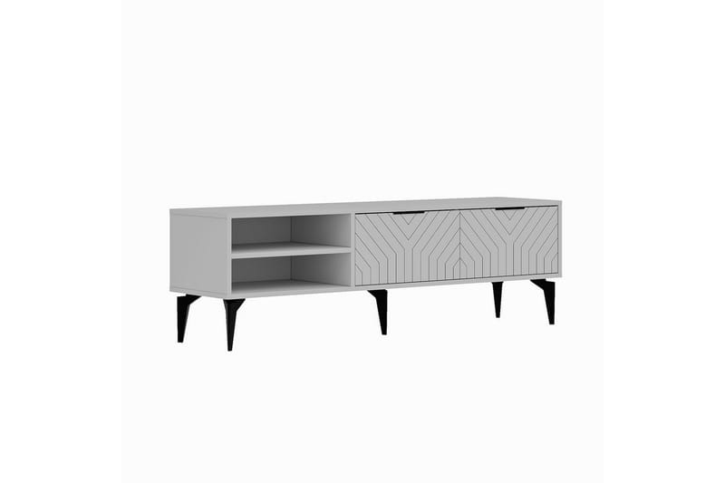 Lyven Tv-bänk 160 cm - Vit - Möbler - TV- & Mediamöbler - TV bänk & mediabänk
