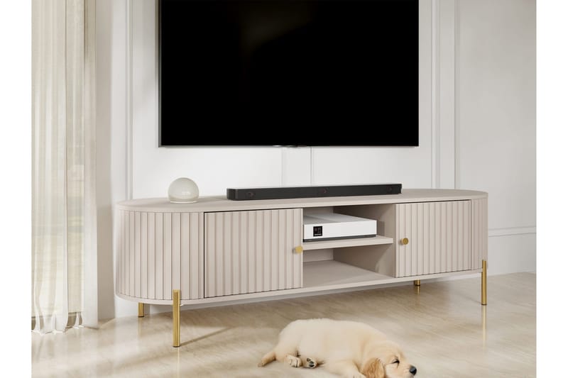 Maggio Tv-bänk 175x43 cm - Beige - Möbler - TV- & Mediamöbler - TV bänk & mediabänk