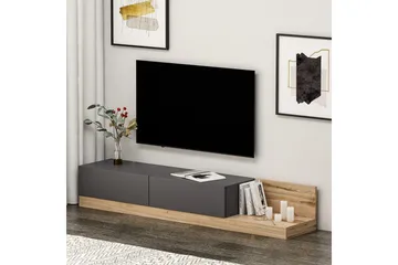 Majör Tv-bänk 180 cm - Antracit/Valnöt - Möbler - TV- & Mediamöbler - TV bänk & mediabänk