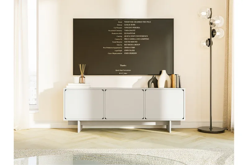 Marinport Tv-bänk 150 cm - Beige - Möbler - TV- & Mediamöbler - TV bänk & mediabänk