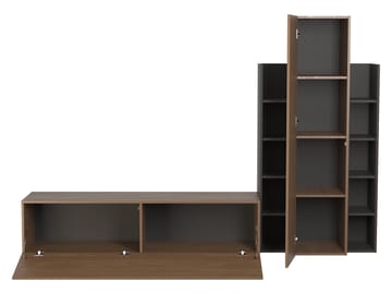Marlic Tv-möbel 230 cm - Brun|svart - Möbler - TV- & Mediamöbler - TV-möbelset