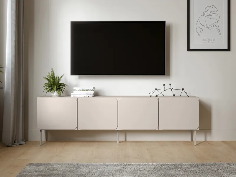 Marros Tv-bänk 200 cm - Beige - Möbler - TV- & Mediamöbler - TV bänk & mediabänk