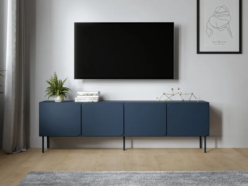 Marros Tv-bänk 200 cm - Blå - Möbler - TV- & Mediamöbler - TV-skåp