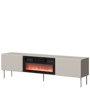 Marros Tv-bänk 200 cm med Elkamin - Beige - Möbler - TV- & Mediamöbler - TV bänk & mediabänk