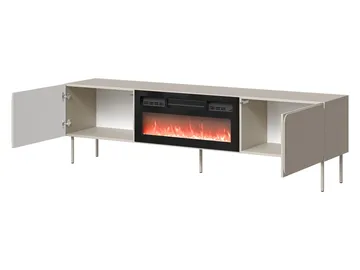 Marros Tv-bänk 200 cm med Elkamin - Blå - Möbler - TV- & Mediamöbler - TV-skåp