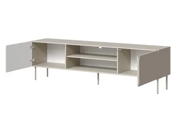 Marros Tv-bänk 200 cm med hyllor - Beige - Möbler - TV- & Mediamöbler - TV bänk & mediabänk