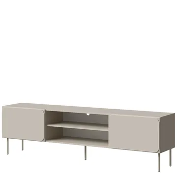 Marros Tv-bänk 200 cm med hyllor - Beige - Möbler - TV- & Mediamöbler - TV-skåp