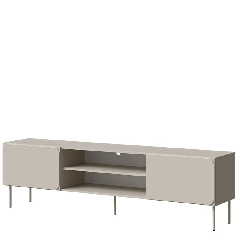 Marros Tv-bänk 200 cm med hyllor, Beige