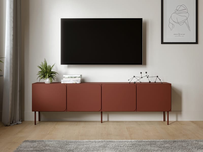 Marros Tv-bänk 200 cm - Toskanskt röd - Möbler - TV- & Mediamöbler - TV-skåp