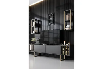 Masatomo Tv-bänk 180 cm - Antracit/Svart - Möbler - TV- & Mediamöbler - TV bänk & mediabänk