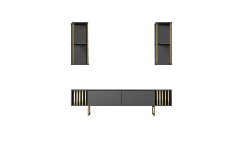 Masatomo Tv-bänk 180 cm - Antracit/Svart - Möbler - TV- & Mediamöbler - TV bänk & mediabänk