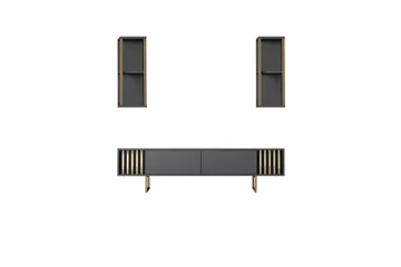 Masatomo Tv-bänk 180 cm - Antracit/Svart - Möbler - TV- & Mediamöbler - TV bänk & mediabänk