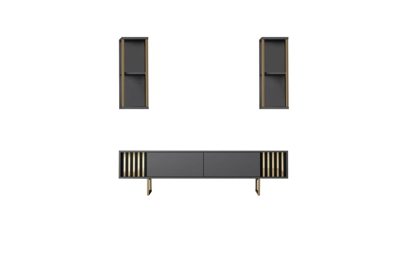 Masatomo Tv-bänk 180 cm - Antracit/Svart - Möbler - TV- & Mediamöbler - TV bänk & mediabänk