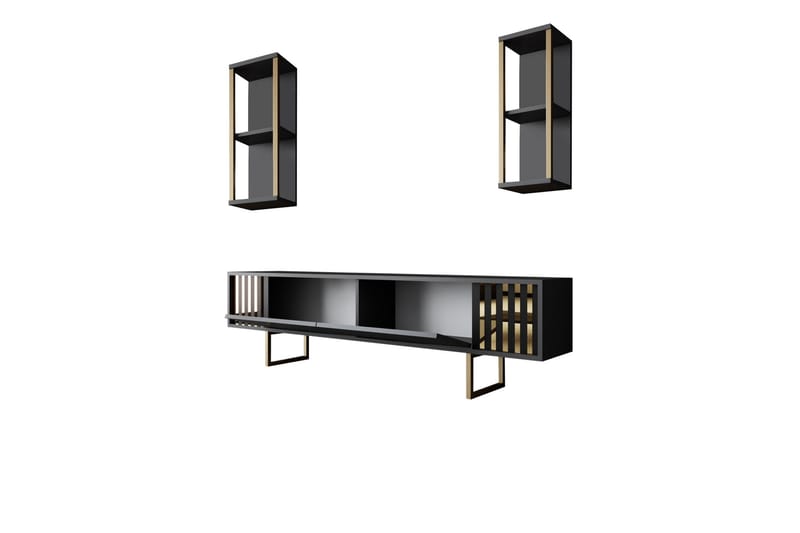 Masatomo Tv-bänk 180 cm - Antracit/Svart - Möbler - TV- & Mediamöbler - TV bänk & mediabänk