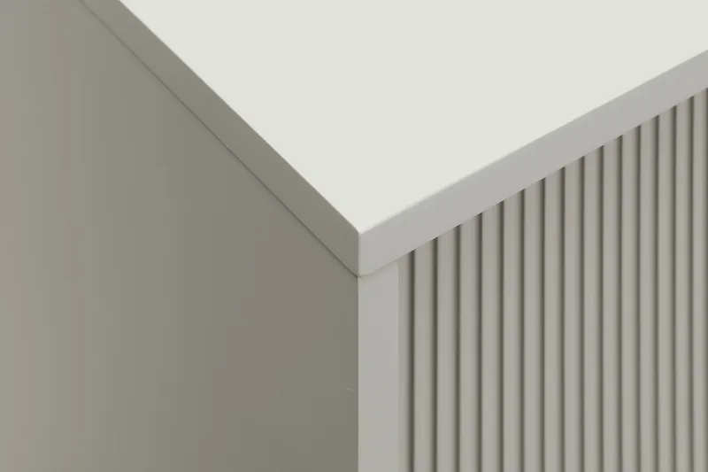 Matterhorn Smal tv-bänk med förvaring 40 cm djup 157 cm bred 58 cm hög - Beige - Möbler - TV- & Mediamöbler - TV bänk & mediabänk