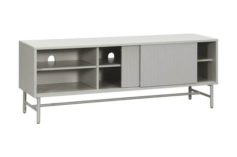 Matterhorn Smal tv-bänk med förvaring 40 cm djup 157 cm bred 58 cm hög - Beige - Möbler - TV- & Mediamöbler - TV bänk & mediabänk