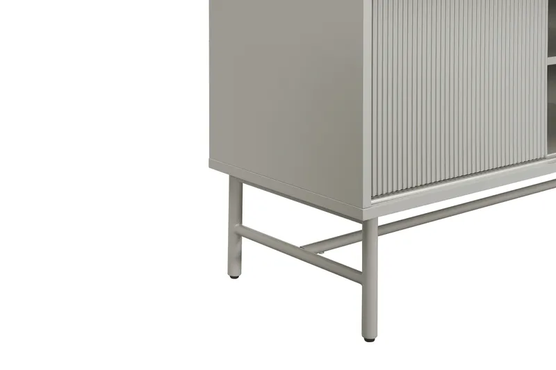 Matterhorn Smal tv-bänk med förvaring 40 cm djup 157 cm bred 58 cm hög - Beige - Möbler - TV- & Mediamöbler - TV bänk & mediabänk