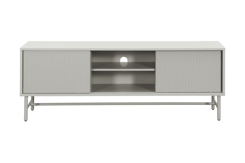 Matterhorn Smal tv-bänk med förvaring 40 cm djup 157 cm bred 58 cm hög - Beige - Möbler - TV- & Mediamöbler - TV bänk & mediabänk