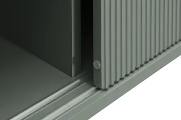 Matterhorn Smal tv-bänk med förvaring 40 cm djup 157 cm bred 58 cm hög - Grön - Möbler - TV- & Mediamöbler - TV bänk & mediabänk