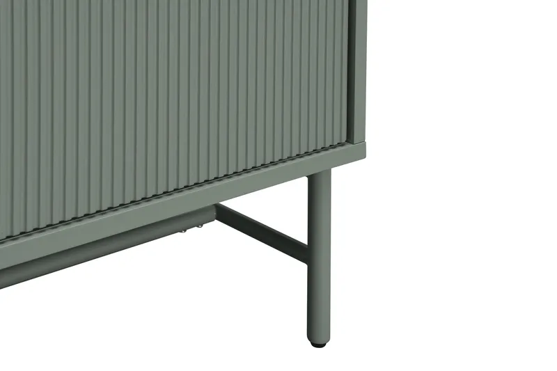 Matterhorn Smal tv-bänk med förvaring 40 cm djup 157 cm bred 58 cm hög - Grön - Möbler - TV- & Mediamöbler - TV bänk & mediabänk