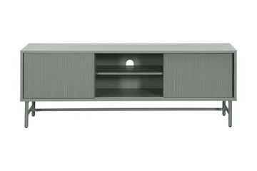 Matterhorn Smal tv-bänk med förvaring 40 cm djup 157 cm bred 58 cm hög - Grön - Möbler - TV- & Mediamöbler - TV bänk & mediabänk