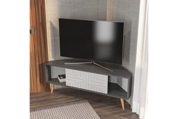 Abbas Tv-bänk 140 cm - Antracit/Vit - Möbler - TV- & Mediamöbler - TV bänk & mediabänk