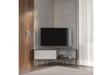 Abbas Tv-bänk 140 cm - Antracit/Vit - Möbler - TV- & Mediamöbler - TV bänk & mediabänk