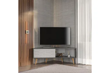 Abbas Tv-bänk 140 cm - Antracit/Vit - Möbler - TV- & Mediamöbler - TV bänk & mediabänk