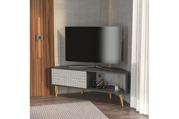 Abbas Tv-bänk 140 cm - Antracit/Vit - Möbler - TV- & Mediamöbler - TV bänk & mediabänk