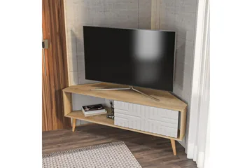 Abbas Tv-bänk 140 cm - Ek/Vit - Möbler - TV- & Mediamöbler - TV bänk & mediabänk