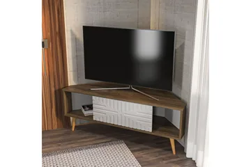 Abbas Tv-bänk 140 cm - Valnöt/Vit - Möbler - TV- & Mediamöbler - TV bänk & mediabänk