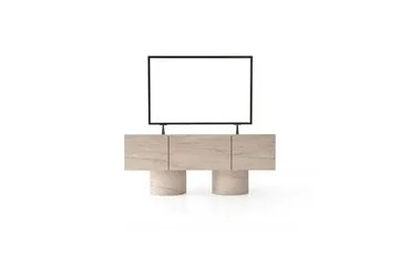 Abbas Tv-bänk 150 cm - Travertine - Möbler - TV- & Mediamöbler - TV bänk & mediabänk