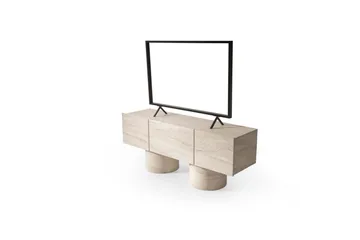 Abbas Tv-bänk 150 cm - Travertine - Möbler - TV- & Mediamöbler - TV bänk & mediabänk