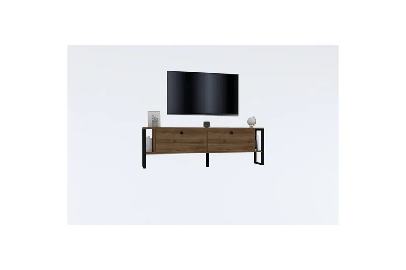 Ahu Tv-bänk 160 cm - Valnöt - Möbler - TV- & Mediamöbler - TV bänk & mediabänk