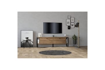 Ahu Tv-bänk 160 cm - Valnöt - Möbler - TV- & Mediamöbler - TV bänk & mediabänk